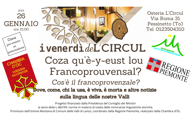 26 gennaio 2024 - Il Francoprovenzale