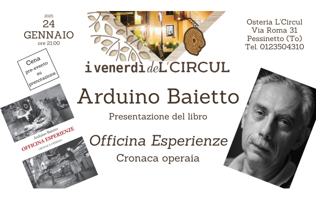 24 Gennaio 2025 - Arduino Baietto: Officina Esperienze - Presentazione del Libro