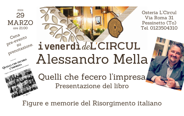 29 Marzo 2024 - Alessandro Mella - Quelli che fecero l'impresa - presentazione del libro