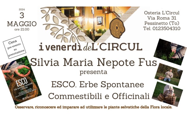 3 maggio 2024 - Sivlia Maria Nepote Fus - Esco, Erbe Spontanee Commestibili e Officinali