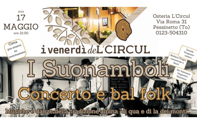 17 maggio 2024 - I Suonamboli - Concerto e bal folk