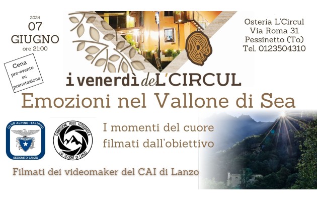 7 giugno 2024 Commissione Video Fotografica Cai Sezione di Lanzo - I momenti del cuore filamti dall'obiettivo