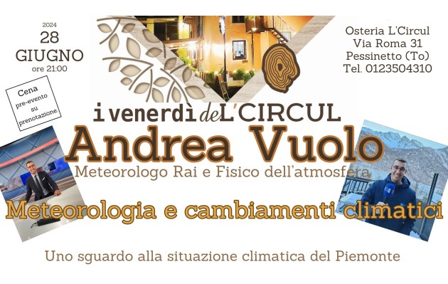 28 giugno 2024 - Andrea Vuolo - Meteorologia e cambiamenti climatici