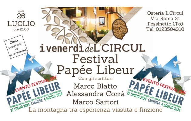 26 Luglio 2024 - Festival Papée Libeur - Presentazione del Festival