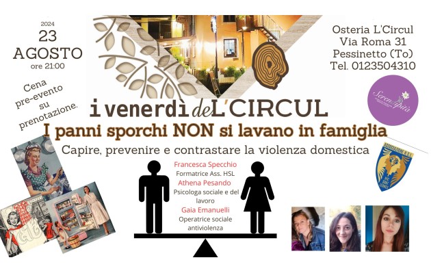 23 Agosto 2024 - I panni sporchi NON si lavano in famiglia - Associazione Serendipità