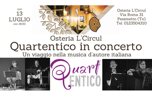 13 luglio 2025 - Quartentico in concerto