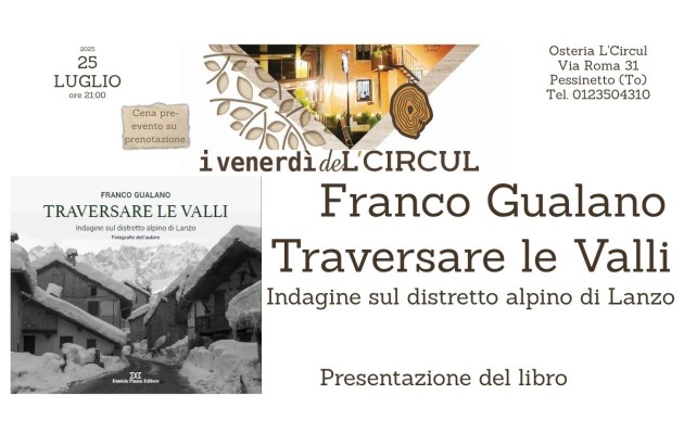 25 luglio 2025 - Presentazione del libro Traversare le Valli di Franco Gualano