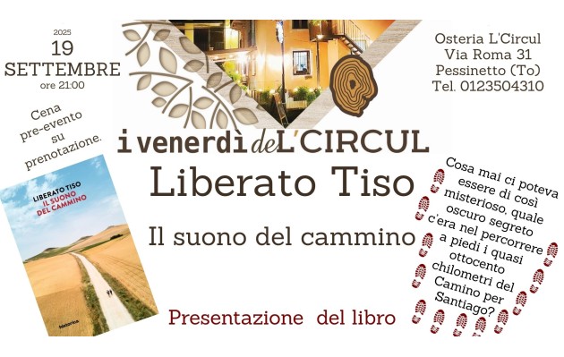 19 Settembre 2025 - Liberato Tiso: Il suono del Cammino - presentazione del libro.