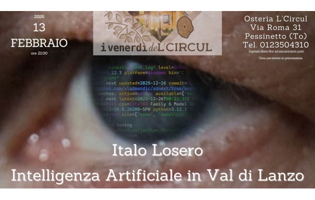 13 Febbraio 2026 - Italo Losero - Intelligenza Artificiale in Val di Lanzo
