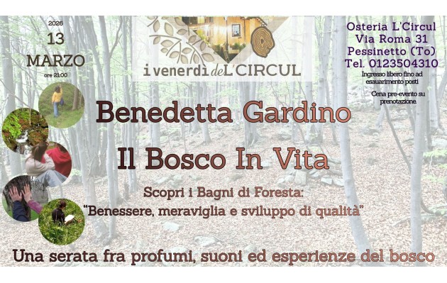 13 Marzo 2026 - Benedetta Gardino - Il Bosco in Vita - Bagni di foresta