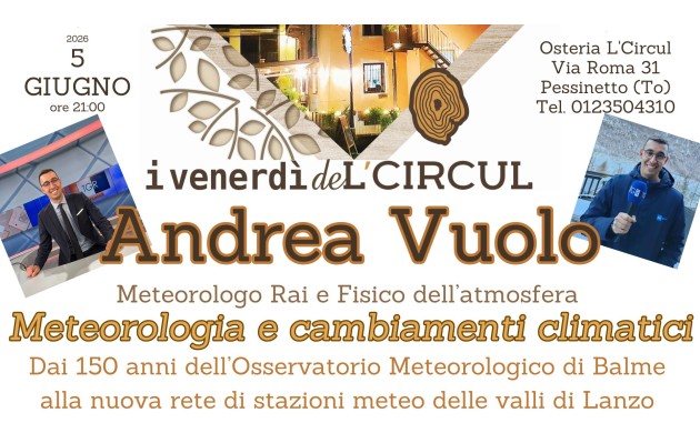 5 Giugno 2026 - Andrea Vuolo - Meteorologia e cambiamenti climatici