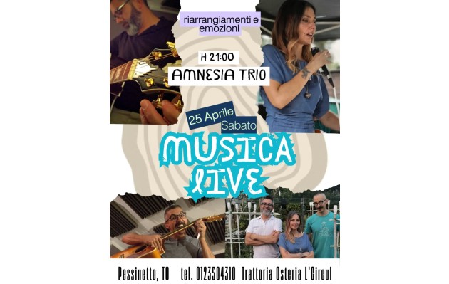 25 Aprile 2026 - Amnesia Trio in concerto