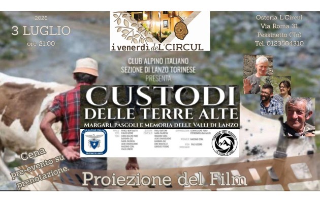 3 luglio 2026 - Custodi delle Terre Alte - Proiezione del film